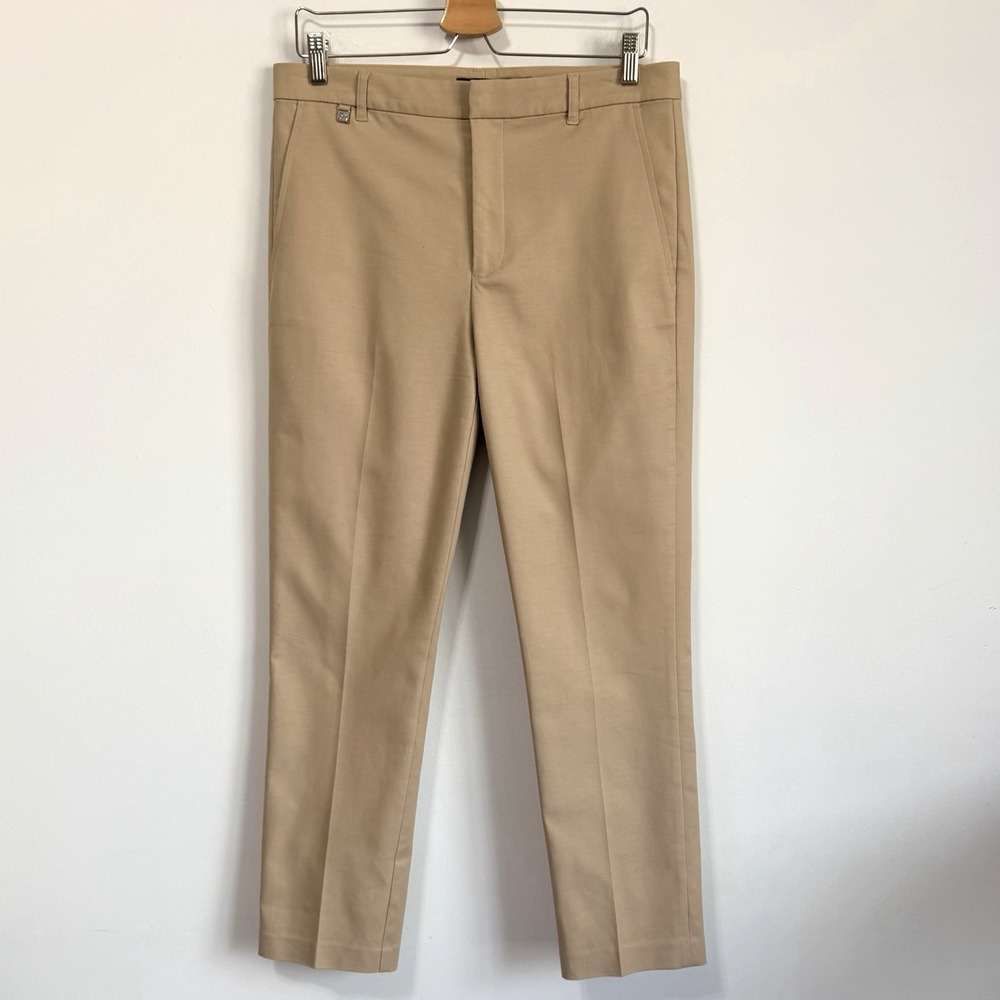 Lauren Ralph Lauren Pants 8 Double Faced Stretch Tan 33x27 Ankle Career Designer